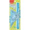 Maped Maxi Kit de Tracage INCASSABLE avec 4 Pieces Regle 30cm, Rapporteur 180°/12cm, Equerre 60°/21cm, Equerre 45°/21cm - Colori