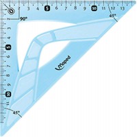 Maped 244421 Equerre de dessin 45 degres, Hypothenuse: 210 mm, incassable