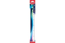 Maped - Regle 30cm Nightfall - Regle scolaire decoree - Ergonomique et legere - Triple decimetre avec Graduation en millimetres