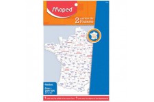 Lot de 15 : MAPED Gabarit carte de France