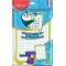 Maped - Kit Ardoise Blanche Effacable + 1 Porte-Accessoires + 1 Brosse + 1 Feutre Ardoise - Ardoise Double Faces - C