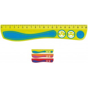 MAPED Regles plate Kidy Grip Plastique 20 cm Coloris Aleatoire