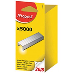 Maped Agrafes 26/8 en blister Gris Boite de 5000