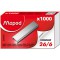 Maped M324605 Agrafes 26/6, 1000 Pieces dans boite