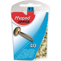 Maped 36968 Attache Parisienne Acier Laitonne 17mm Plastique Assorties