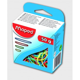 MAPED Bracelets caoutchouc etui carton, 50 g, assortis