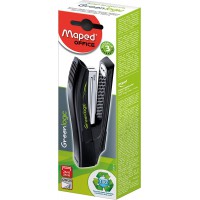 Maped - Agrafeuse Full Strip Greenlogic - Ecologique et Economique - Compatible Agrafes 24/6 et 26/6 - Noir
