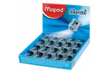 Maped Taille-crayon Metal 1 Trou, 20pcs - Taille-crayons (20pcs, Manual pencil sharpener, Gris, Metal, Acier)