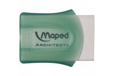 MAPED 24488 Gomme caoutchouc naturel dessin etui plastique protection Couleur Assorties