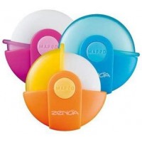 MAPED - 1 Gomme ZENOA - Etui Rotatif - Plusieurs Coloris