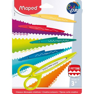 Maped Ciseaux cranteurs, Coloris assorits