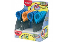 Lot de 10 : MAPED ciseaux scolaires Sensoft 3D, longueur: 130 mm,