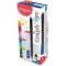 Maped - Feutres Graph'Peps - Stylos Feutres Pointe Fine 0,4 mm - Pointe Douce et Resistante - Confort d'ecriture et 