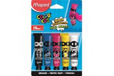 Maped - Peinture Gouache Enfant - 5 Couleurs Intenses Super Pigmentees - Facile a  Ouvrir - Bouchon visse - Couleurs Primaires -