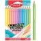 Maped - Crayons de Couleur Color'Peps Pastels en Bois - 12 Couleurs Douces et Acidulees - Crayon Triangulaire Ergono