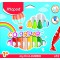 Maped Color'Peps Gros Feutres de Coloriage Premier age pour Bebe et Enfant des 1 an avec Pointe Securisee et Encre Lavable a  l'