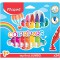 Maped Color'Peps Gros Feutres de Coloriage Premier age pour Bebe et Enfant des 1 an avec Pointe Securisee et Encre Lavable a  l'