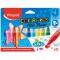 Maped Color'Peps Gros Feutres de Coloriage Mini Power pour Enfant, Pointe Large et Capuchon avec Motif Tampon, Encre Lavable a  