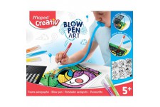 MAPED Creativ-Blowpen Art Aerographes pour Creer des Effets Incroyables-Activite Pop'Art-Transforme tes Feutres en Spray-Loisirs