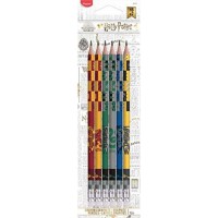 Maped - 6 Crayons Graphite Black'Peps Harry Potter HB Embout Gomme - Crayons a  Papier Harry Potter - Lot de 6 Crayons dessin