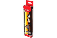 Maped - Crayon a papier Black'Peps Jumbo HB avec gomme - Moyen