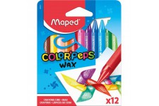 Maped m861011 - Color Peps Wax, 12 crayons cire