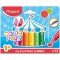 Maped Color'Peps Craies de Coloriage Cire pour Enfant, Forme Triangulaire, Premiers Crayons de Couleur pour Bebe des 