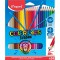Maped - Crayons de Couleur STRONG Color'Peps - 24 Crayons de Coloriage Ultra-resistants et Ergonomique - Pochette de 24 Crayons