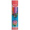 Maped - Crayons de Couleur Strong Color'Peps - 24 Crayons de Coloriage Ultra-resistants et Ergonomiques - Tube en Me