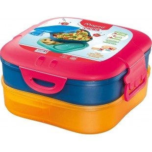 Maped Picnik Concept Kids - Boite a Dejeuner 3 en 1 - Lunch Box Enfant 3 Compartiments, dont 2 etanches et Amovibles