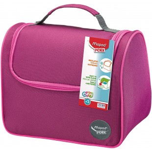 Maped Picnik Origins - Lunch bag Sac a  Dejeuner Isotherme pour Enfants avec Anse de Transport - Facile a  nettoyer - Rose