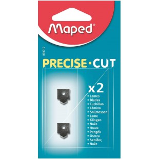 Maped - Lot de 2 Lames pour Massicot Precise Cut A4 - Lames de Rechange pour Rogneuse Maped Capacite de Coupe 5 Feui