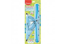 Maped Kit de tracage geometrie incassable - modele aleatoire bleu ou vert