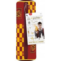 Maped - Trousse Harry Potter TEENS - Toucher Doux - Trousse Scolaire Format Tube - Tissu Neoprene Anti-Dechirure - Zip Metal Sol