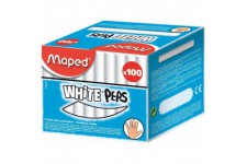 Maped 935020 Boite de 100 Craies Blanc
