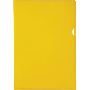 Exacompta 661235E Boite de 100 pochettes coin lisse en PVC semi rigide 13/100 eme format A4 avec encoche pour facilite l'ouvertu