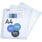 Exacompta - Ref. 5507E - Sachet de 10 pochettes a  soufflet sans rabat - polypropylene 20/100e - perforations universelles 11 tr