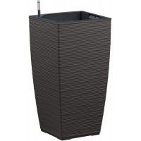 Poetic Jardin Emsa CASA Cosy 518506 Colonne a  Fleurs Aqua Comfort avec systeme d'irrigation Granite 30 x 30 x 58 cm