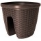 Poetic Jardin Emsa Pot pour Balustrade CASA Mesh Moka 28 x 28 x 18 cm 515014