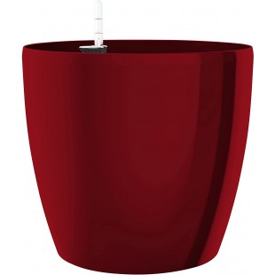 Poetic Jardin Emsa Vase a Auto-arrosage pour l'interieur et l'exterieur - CASA Brilliant Ø 25 cm Rouge Rubis Brillan