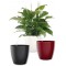 Poetic Jardin Emsa Vase a Auto-arrosage pour l'interieur et l'exterieur - CASA Brilliant Ø 25 cm Rouge Rubis Brillan