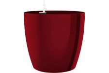 Poetic Jardin Emsa Vase a Auto-arrosage pour l'interieur et l'exterieur - CASA Brilliant Ø 36 cm Rouge Rubis Brillan