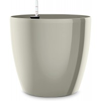 Poetic Jardin Emsa Vase a Auto-arrosage pour l'interieur et l'exterieur - CASA Brilliant Ø 25 cm Gris satine Brillan