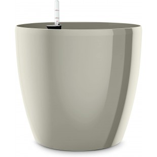 Poetic Jardin Emsa Vase a Auto-arrosage pour l'interieur et l'exterieur - CASA Brilliant Ø 25 cm Gris satine Brillan