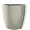 Poetic Jardin Emsa Vase a Auto-arrosage pour l'interieur et l'exterieur - CASA Brilliant Ø 25 cm Gris satine Brillan