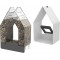Emsa Landhaus Mangeoire a  Oiseaux Blanc/Granit