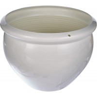 Emsa 512667 Siena Coupe a Suspendre pour Jardin Polypropylene Blanc Nacre 26 cm