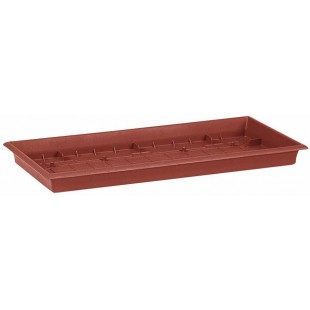 Emsa 504188 Terra Grande Soucoupe rectangulaire pour bac a  fleurs Terracotta 57 x 27 cm