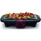 Tefal Easygrill BG90E5 Adjust Barbecue electrique de table, 2300 W, surface de cuisson : 720 cm², nettoyage facile, noir / borde