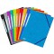 - Chemise 3 rabats et elastique Eurofolio - carte lustree - 5/10e - bleu